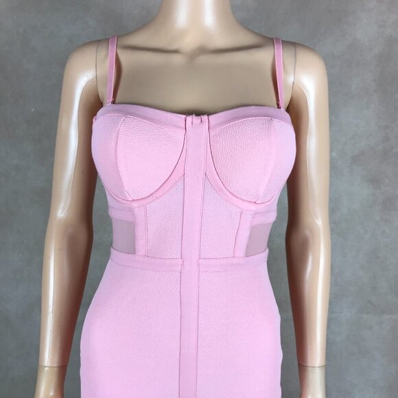 Barbiecore Pink Bodycon Party Dress NEW MEDIUM - Picture 3 of 11